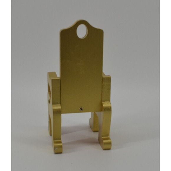 Doll furniture set of 2 Pieces Purple Chaise Gold and Bright Pink Doll House - Picture 13 of 16